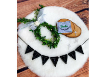 Stickserie ITH -  Wimpelchen Firmung plus Kreuz